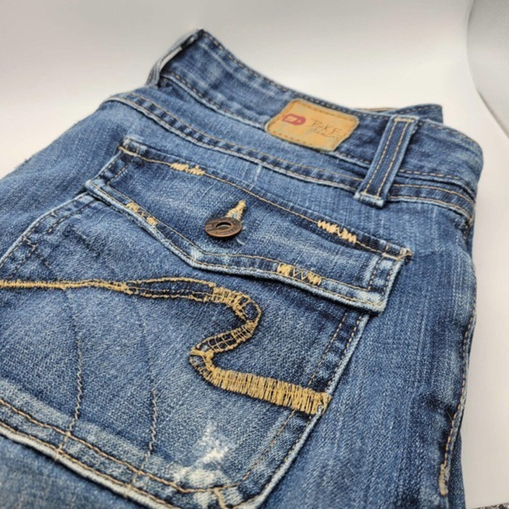 BKE Denim‎ "Stardust Stretch" Women's Sz 29 Jeans w/Pocket Embellishment & Flaps
